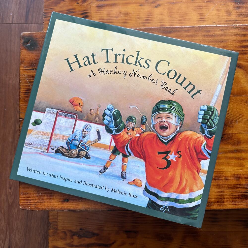 Vintage 2005 Hat Tricks Count A Hockey Number Book Hardcover Book